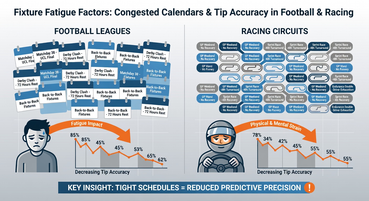 racecourse and tennis court scenes during festival periods with overlapping events and recovery timelines