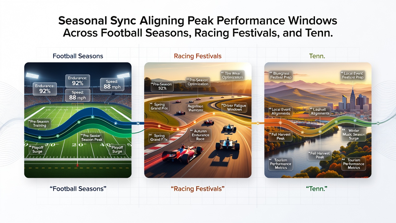 Detailed timeline graphic of June 2026 events including World Cup kickoff, Wimbledon start, and major racing festivals with performance indicators