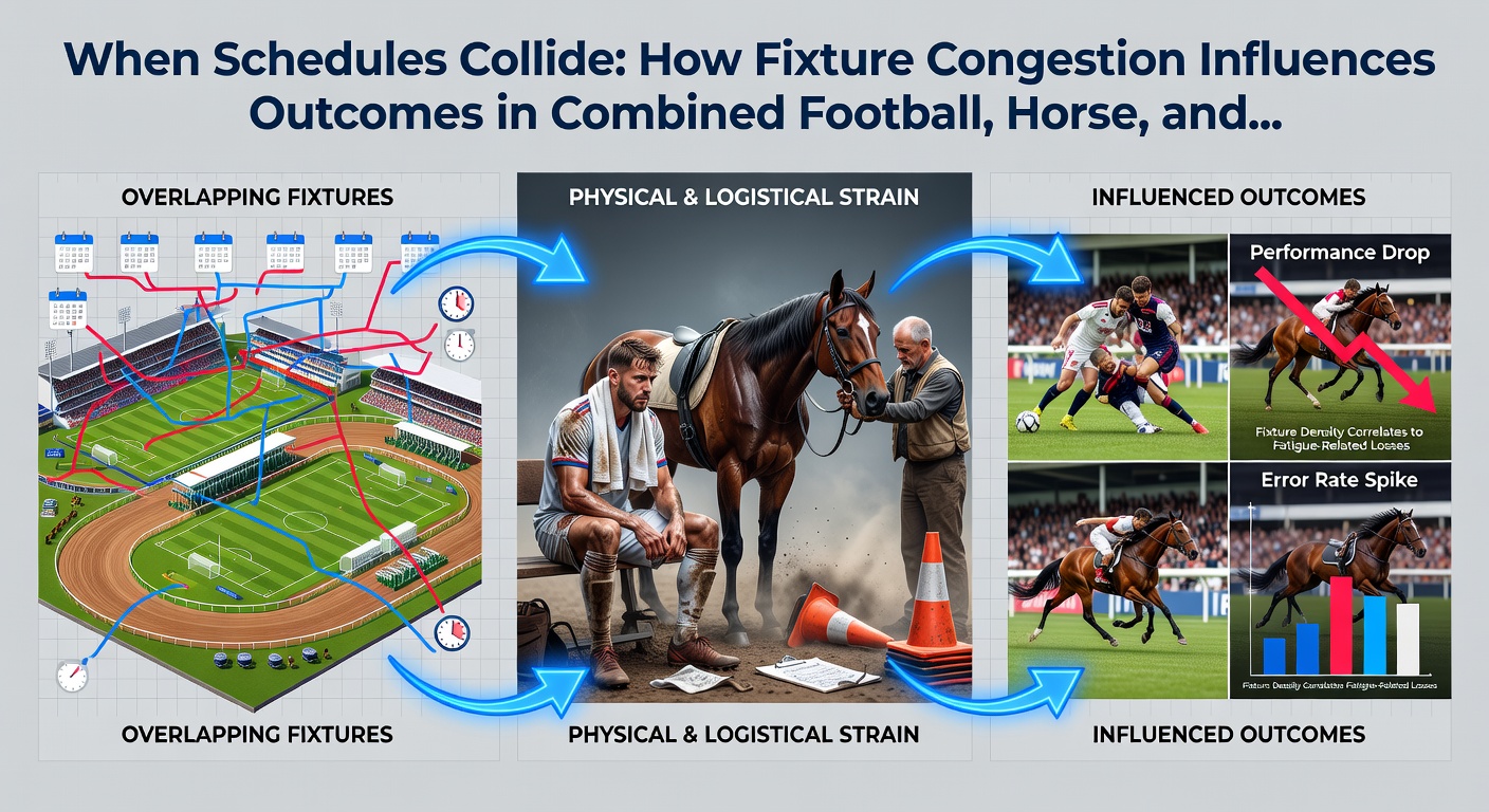 Bettors reviewing schedules across football, racing, and tennis events to assess congestion impacts